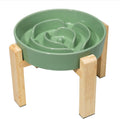 Elevated Slow Feeder Dog Bowl - Puzzle Maze Dish for Dogs
