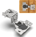 50 Pack 1-1/4ft 4D Overlay Soft Close Concealed Hinges for Face Frame