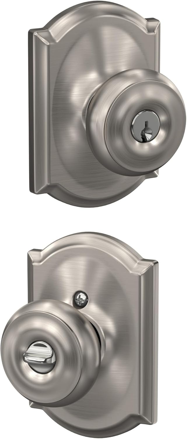 SCHLAGE F51A GEO 619 CAM Georgian Knob Keyed Entry Lock Review