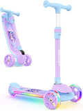 BELEEV A9 Kids Scooter with LED Wheels and Folding Deck - Light-Up Fun