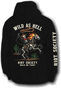 Men's Flaming Outlaw Hoodie - Skeleton Cowboy Graphic