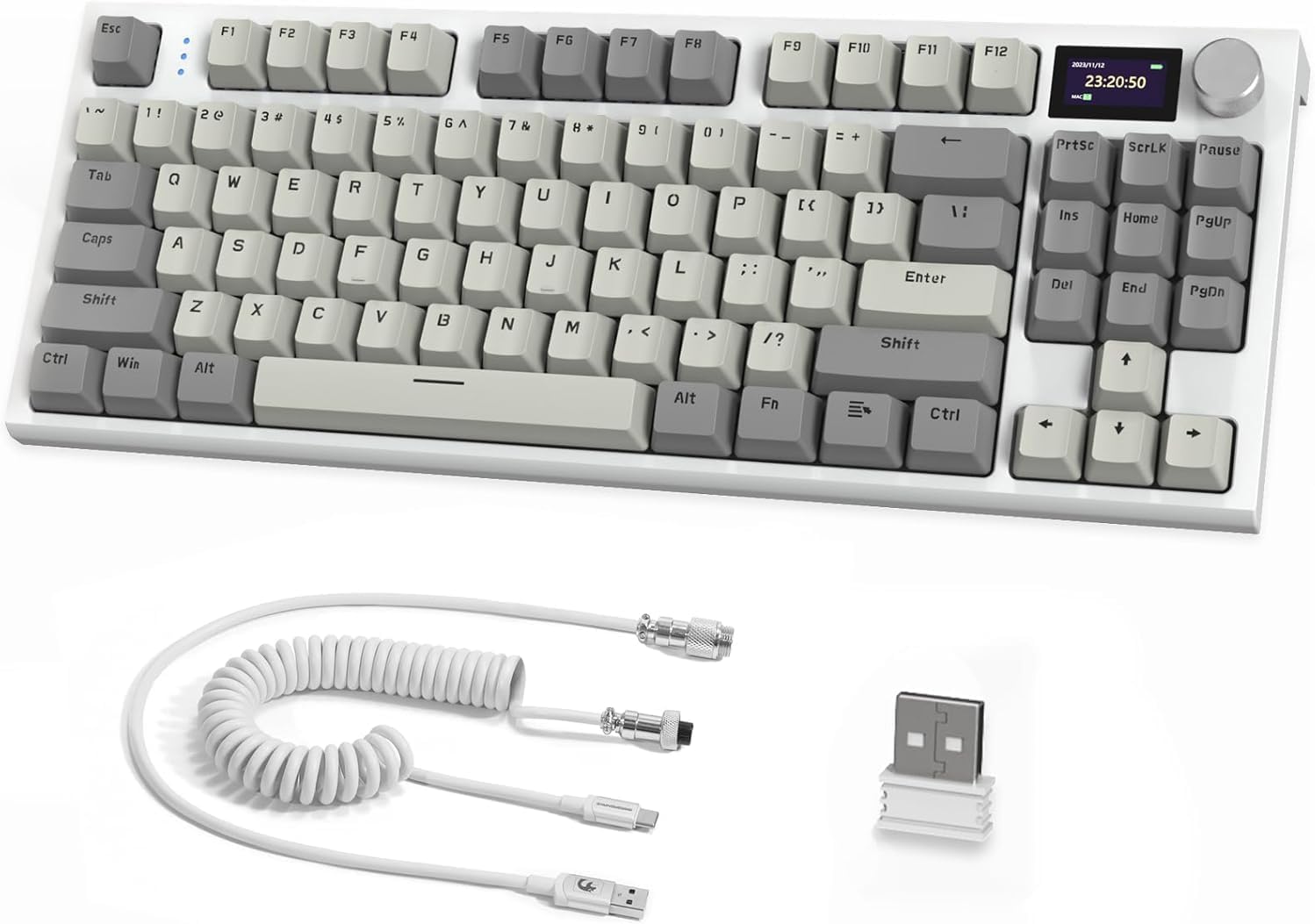 RK86 RGB Wireless Gasket Mechanical Keyboard with OLED Display