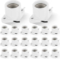 E26 Porcelain Light Socket 20 Pack - Durable Keyless Lamp Holders