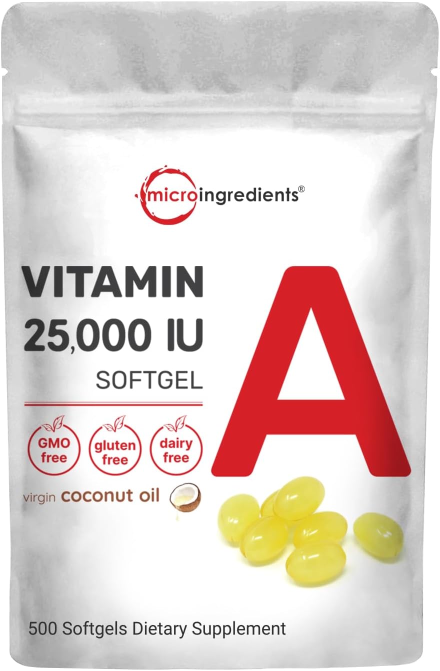 Vitamin A 25000 IU Softgels | Vision, Growth & Reproduction Support