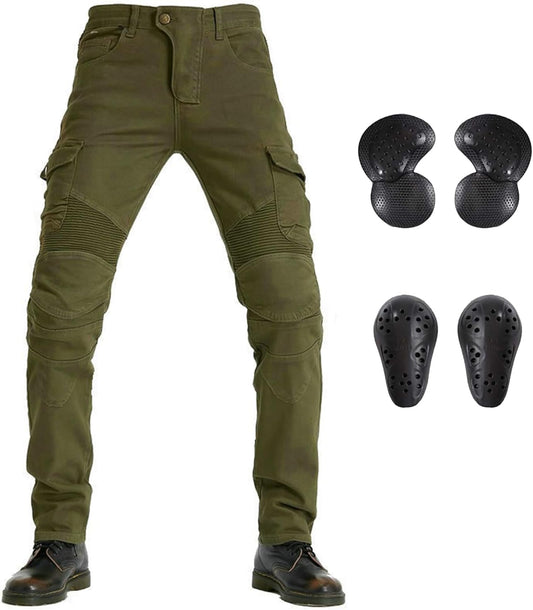 LOMENG Motorcycle Riding Jeans with CE Armor for Men Comfort