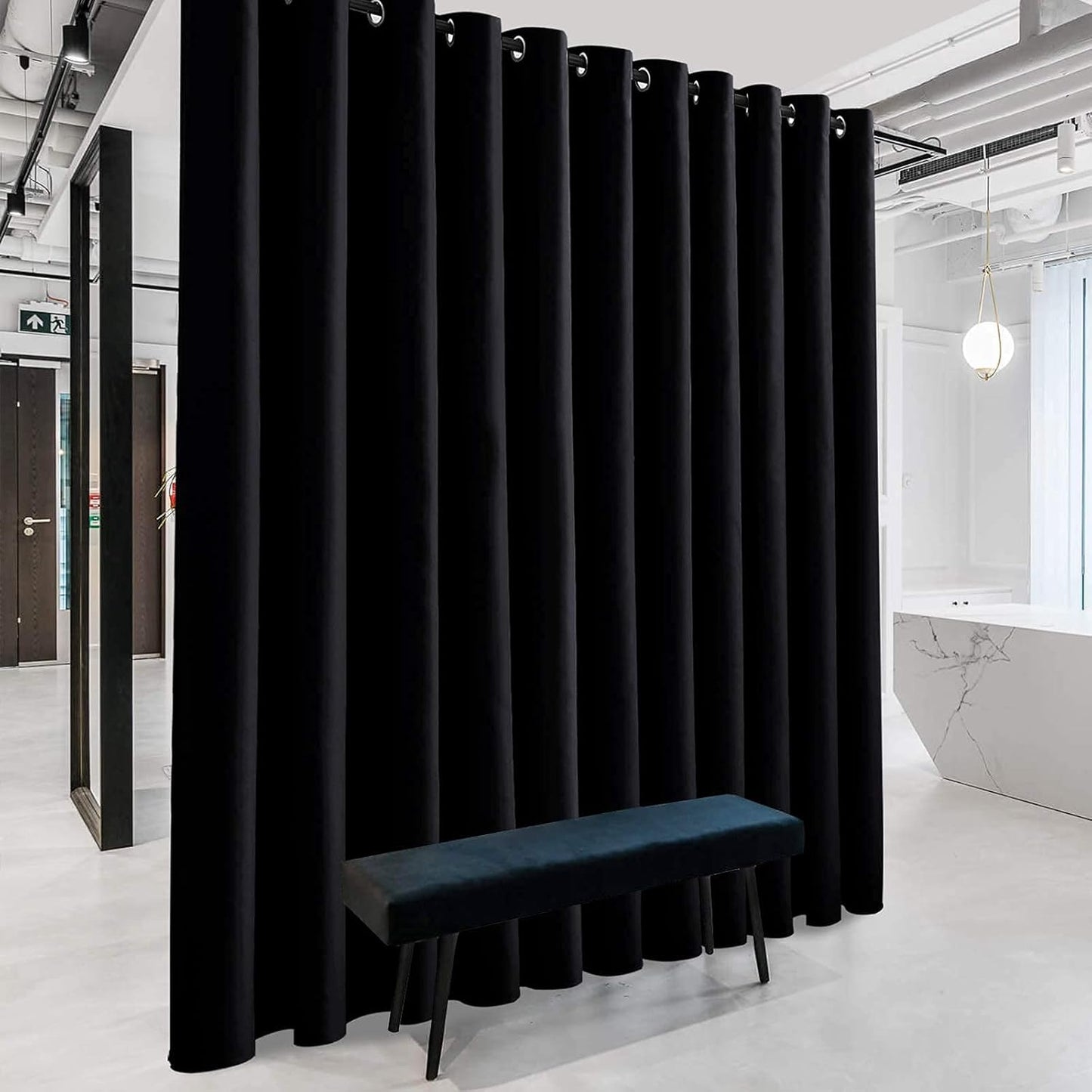 RYB HOME Extra Wide Blackout Curtain for Room Divider Privacy