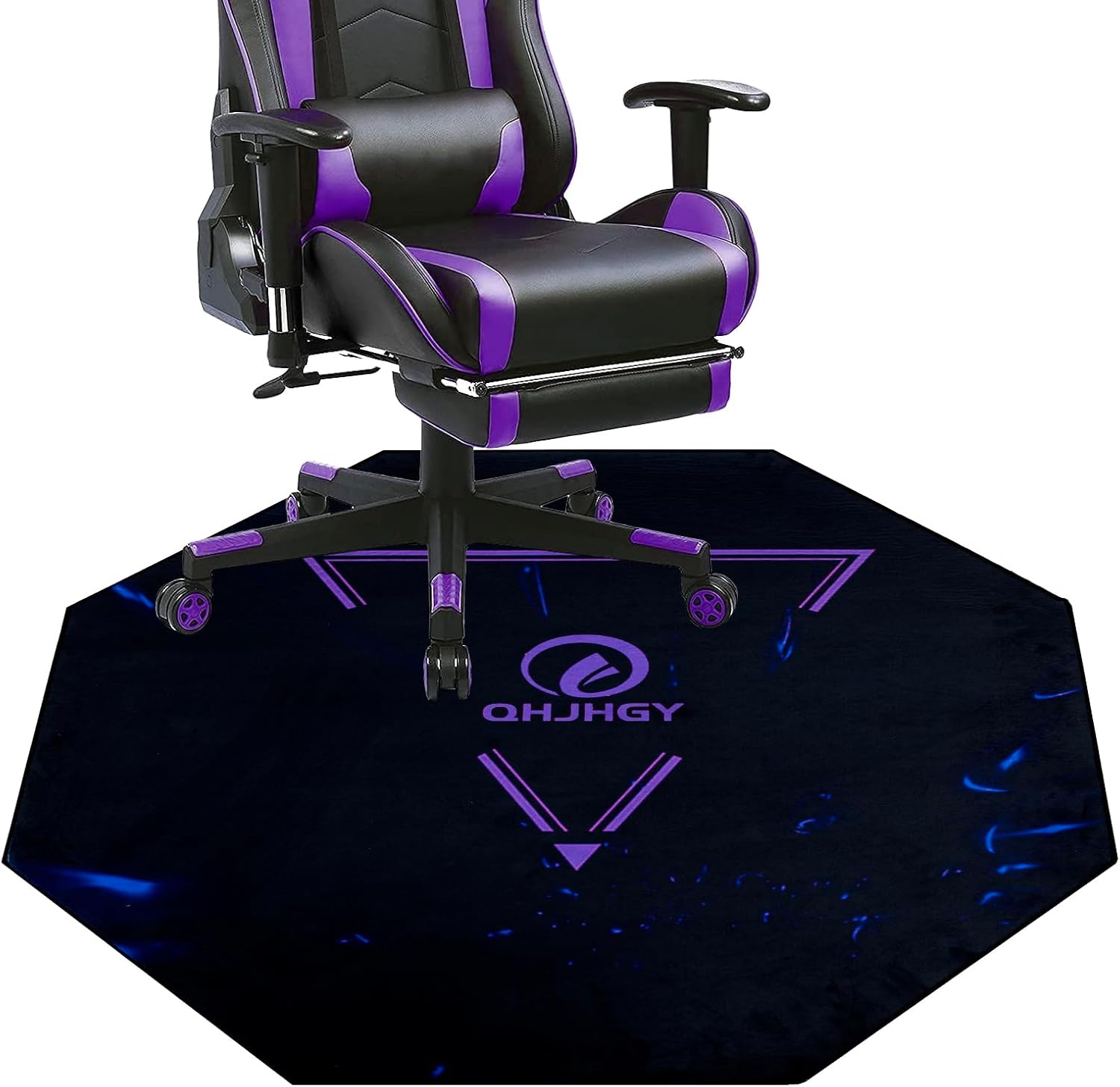 Silent Gaming Chair Mat - Purple
