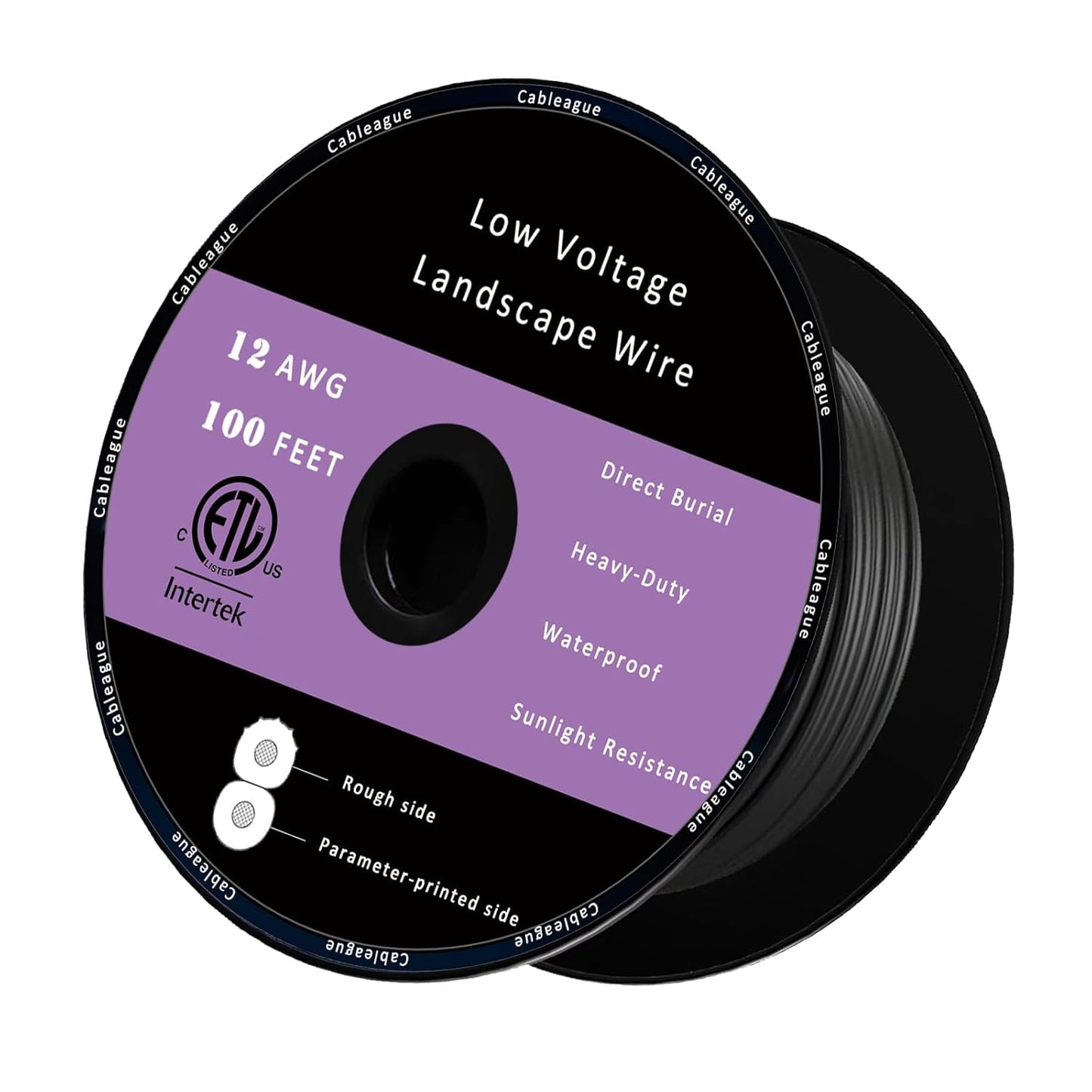 12/2 Low Voltage Landscape Lighting Wire 100ft for Outdoor Use