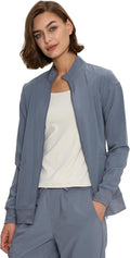 Scrub Jackets for Women Zip Front Medical Jacket - Comfortable Stretch