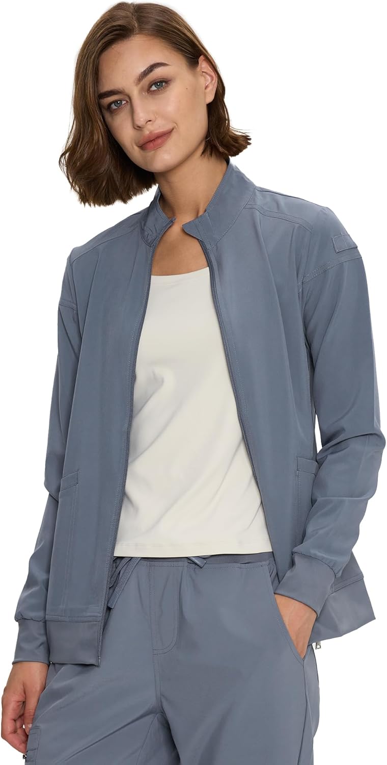 Scrub Jackets for Women: Zip Front Medical Jacket for Nurses