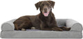 Orthopedic Dog Bed for Large Dogs - Plush Faux Fur Sofa