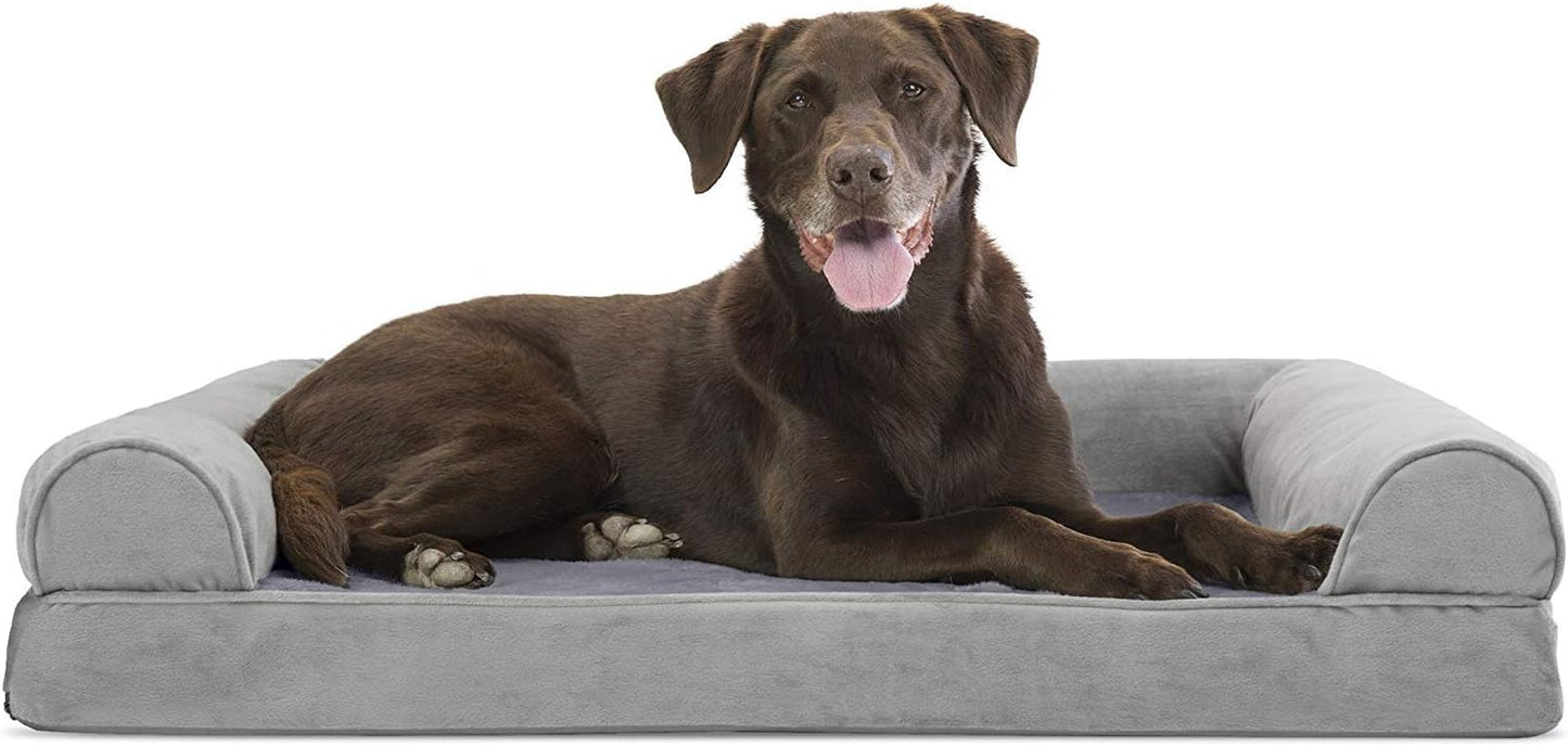 Furhaven Orthopedic Dog Bed for Large/Medium Dogs - Smoke Gray