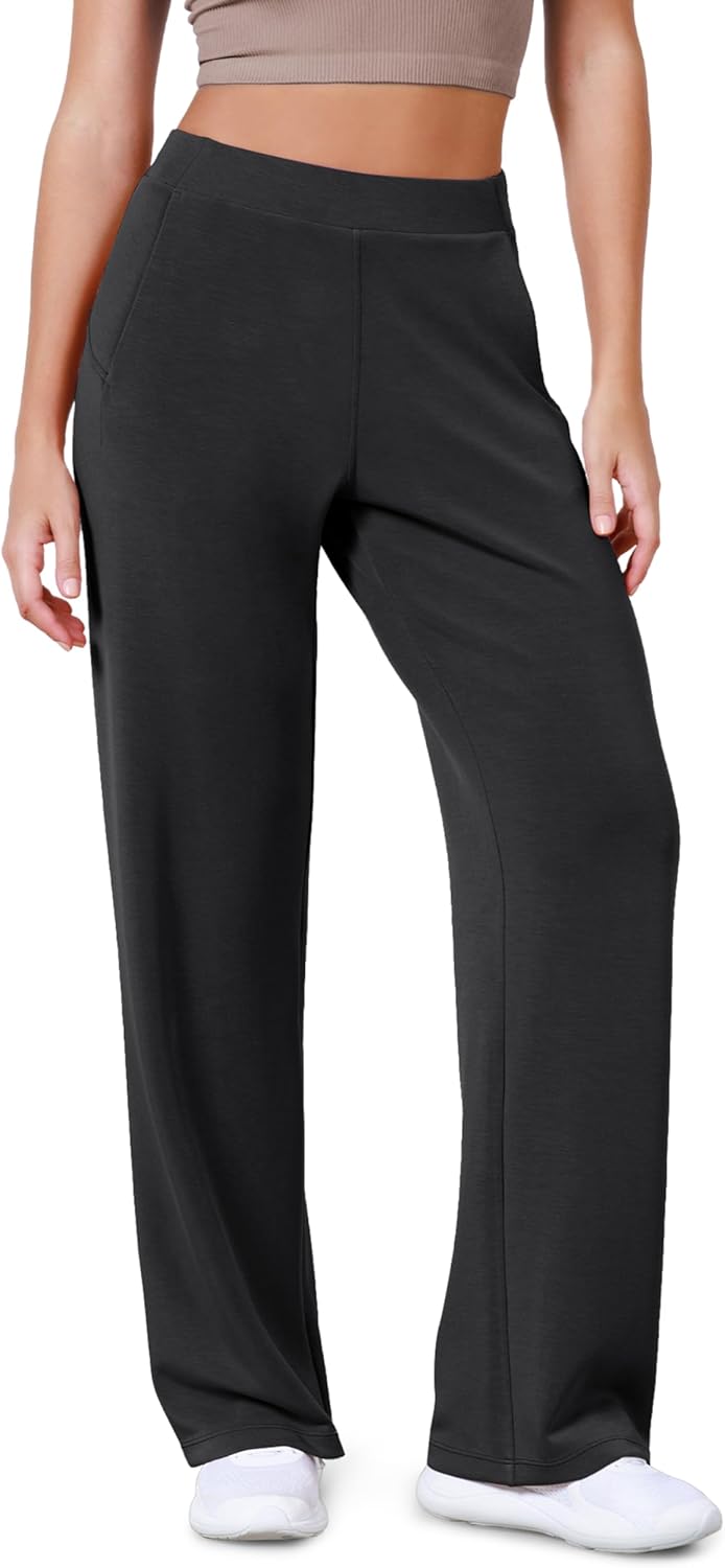 ODODOS Women's Modal Soft Wide Leg Pants for Casual Comfort