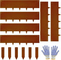 Corten Steel Landscape Edging 20ft 10in H - Heavy Duty Rusted Border