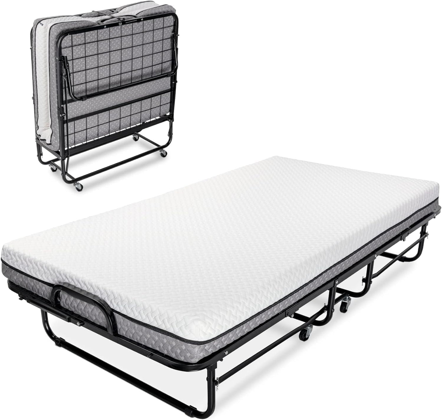 Milliard Deluxe Diplomat Folding Bed with Luxurious Mattress