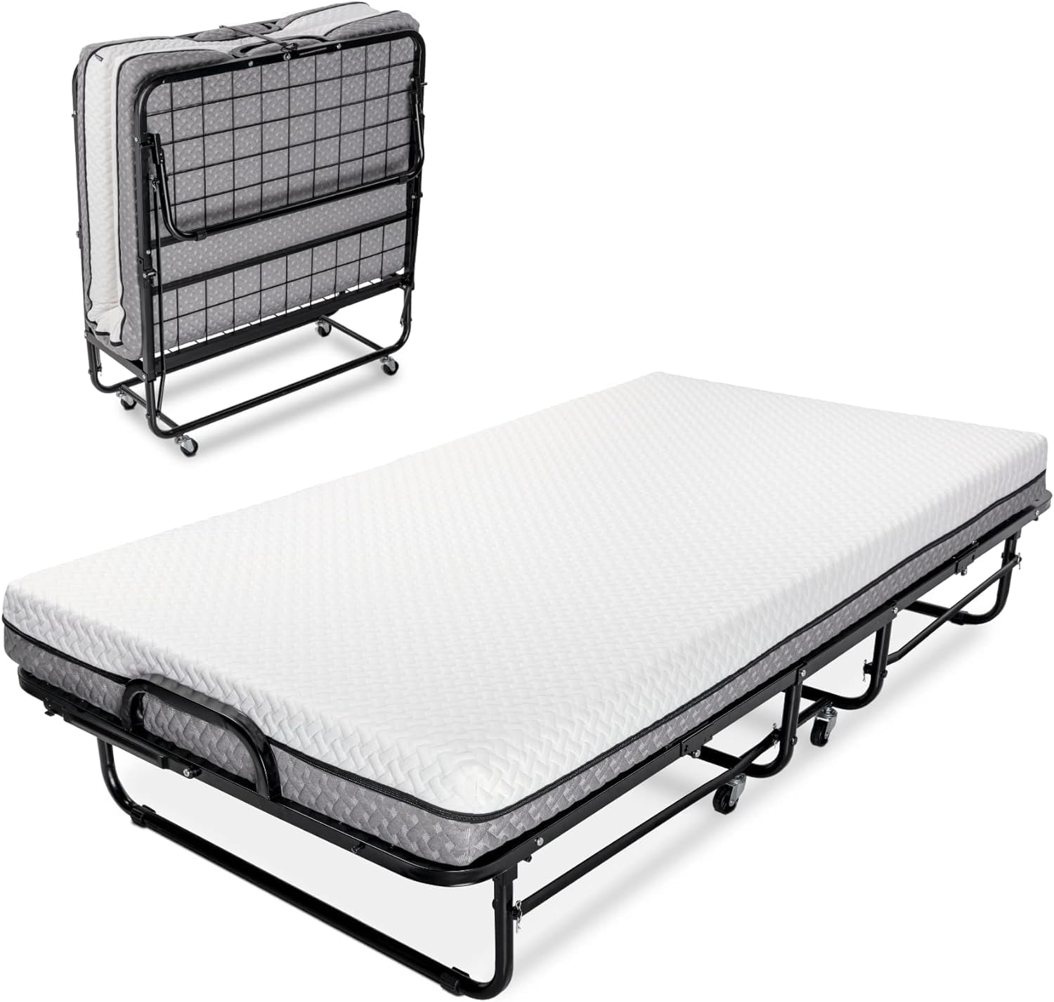 Milliard Deluxe Diplomat Folding Bed with Luxurious Mattress