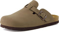 Kid's Hana Cork Footbed Clog with Genuine Leather Upper - Comfort