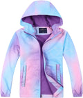 Kids Waterproof Rain Jackets for Boys Girls - Fleece Lined Hooded