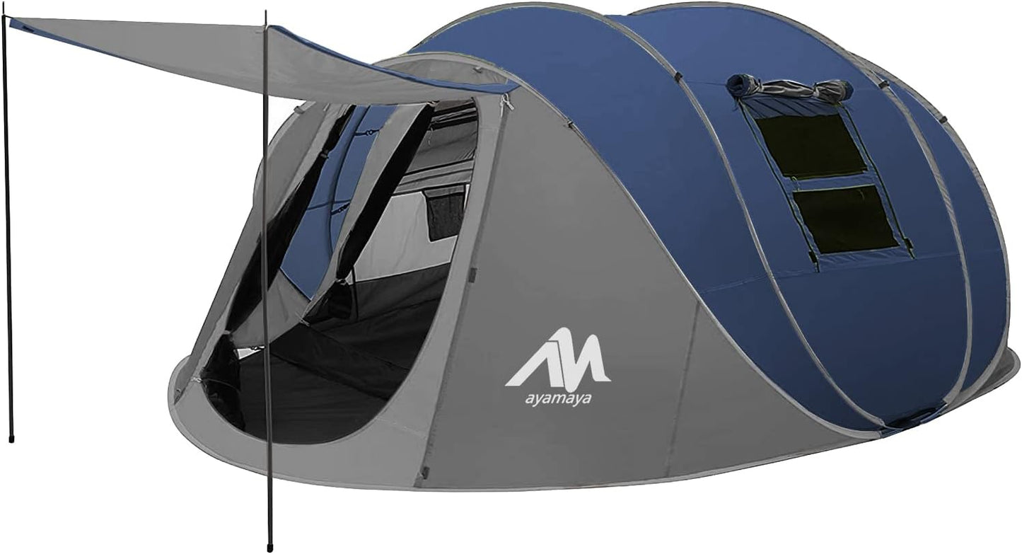6 Person Easy Pop Up Tents for Camping - AYAMAYA Waterproof Tent