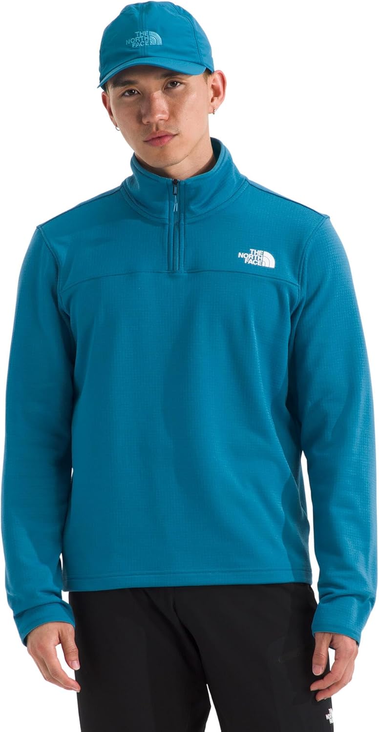 Mens Cedar Trail Grid Fleece Quarter Zip Jacket for Adventure