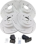 Front & Rear Ceramic Brake Pad and G-Coated Rotor Kit for 2006-07