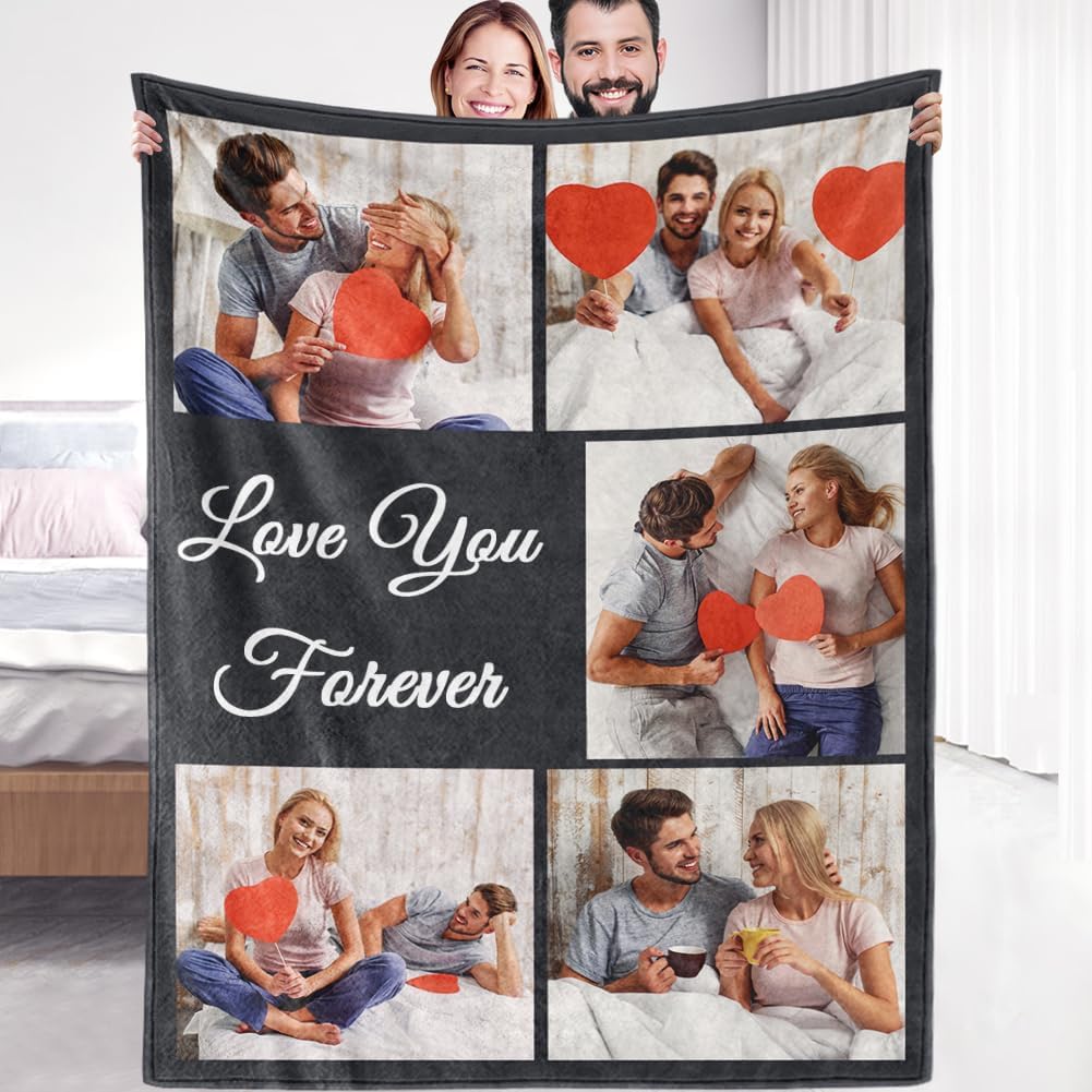 Custom Photo Blanket - Soft Sherpa Fleece for Personalized Gifts