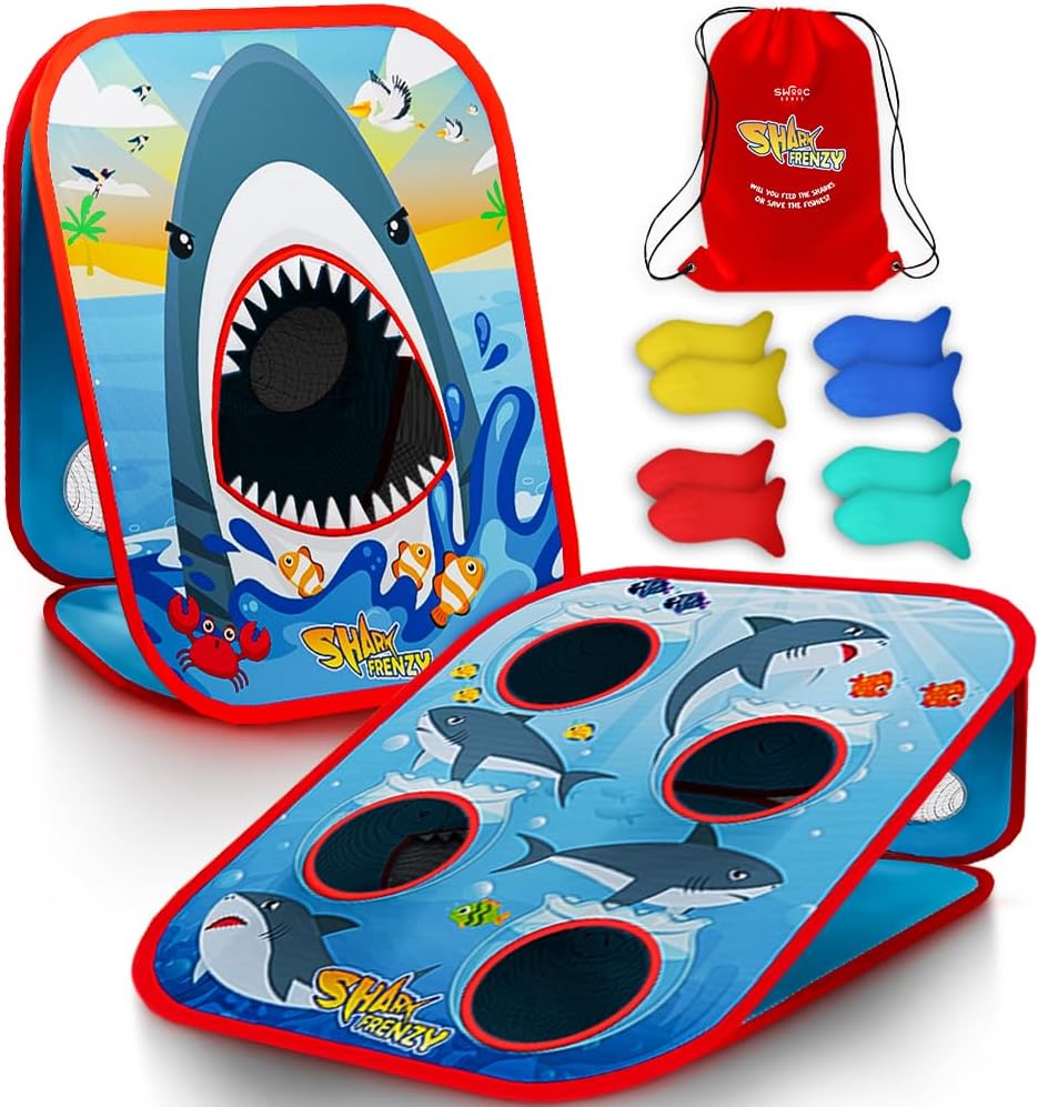 SWOOC Shark Frenzy Bean Bag Toss - Instant Fun!