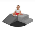SoftScape Toddler Corner Climber Gray/Light Gray - 4-Piece Set
