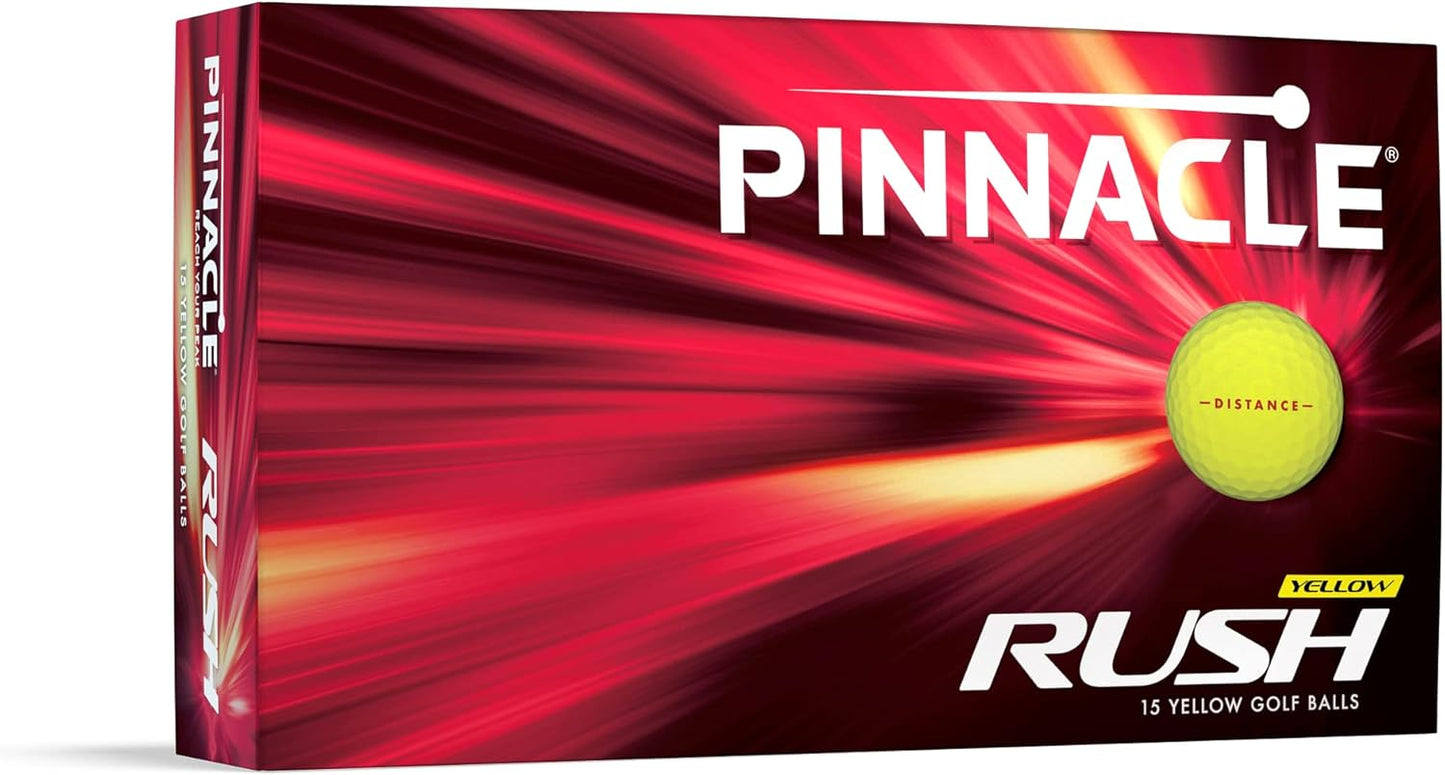 Pinnacle Rush Yellow Golf Balls - Boost Your Distance!