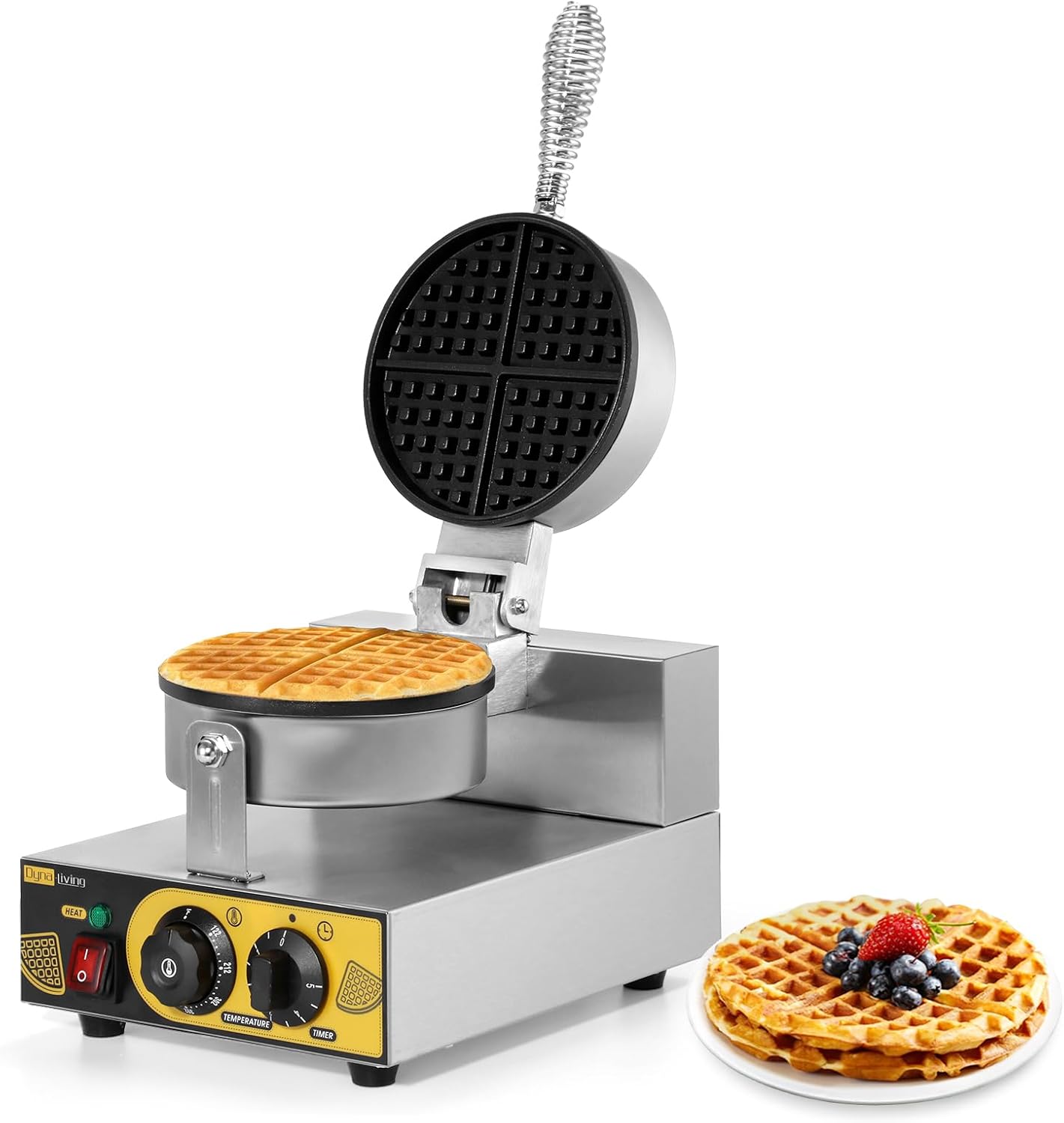 Dyna-Living 1200W Non-Stick Waffle Maker