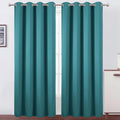 Blackout Curtains 52 x 90 in Sea Teal Panels - Room Darkening