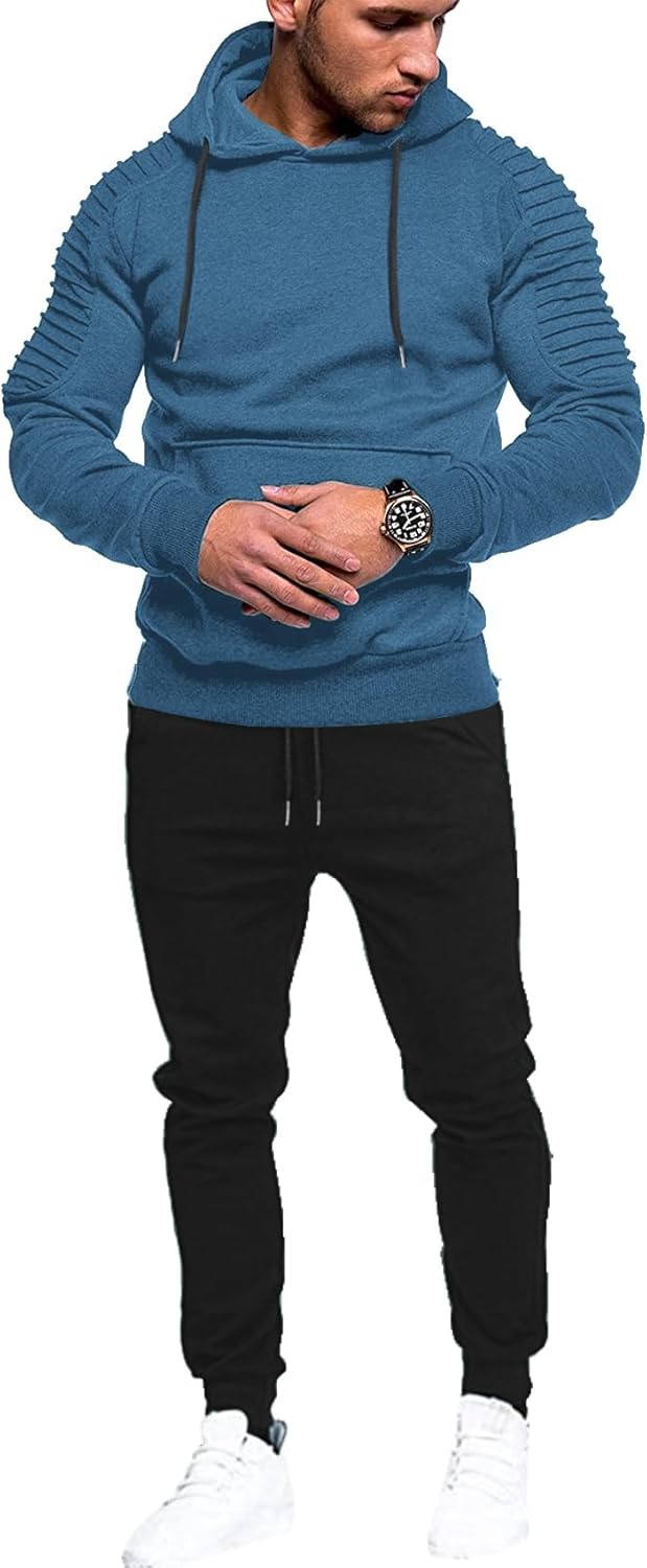 COOFANDY Men's Tracksuit 2 Piece Hoodie Sweatsuit for Comfort