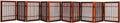 Freestanding Wooden Dog Gate 10 Panel 24in Tall - Portable Acacia