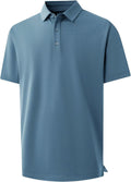 Mens Polo Shirts Cotton Blend Performance Polo for Men - Lightweight