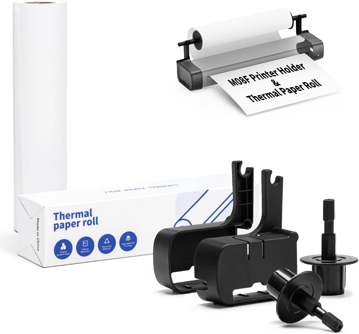 Phomemo Zoolion M08F Printer Holder & Paper Rolls