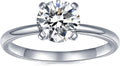 IMOLOVE Solitaire Moissanite Engagement Ring 1CT D VVS1 - Timeless out