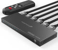 Fosmon 5-Port HDMI 8K Switch with Remote - 5 in 1 Source Selector