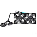 Quiet Wall Mount 120mm Dual Fan Kit for 19 Rack - Quiet Cooling