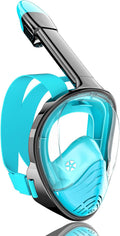 Full Face Snorkel Mask for Adults 180 Degree Panoramic View QingSong