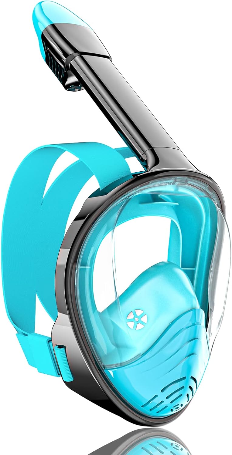 QingSong Full Face Snorkel Mask for Adults with Camera Mount