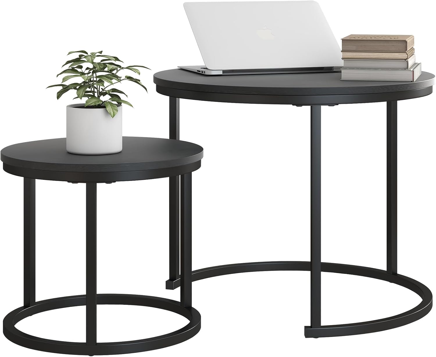 HOJINLINERO Small Coffee Table Set of 2 for Modern Living Room