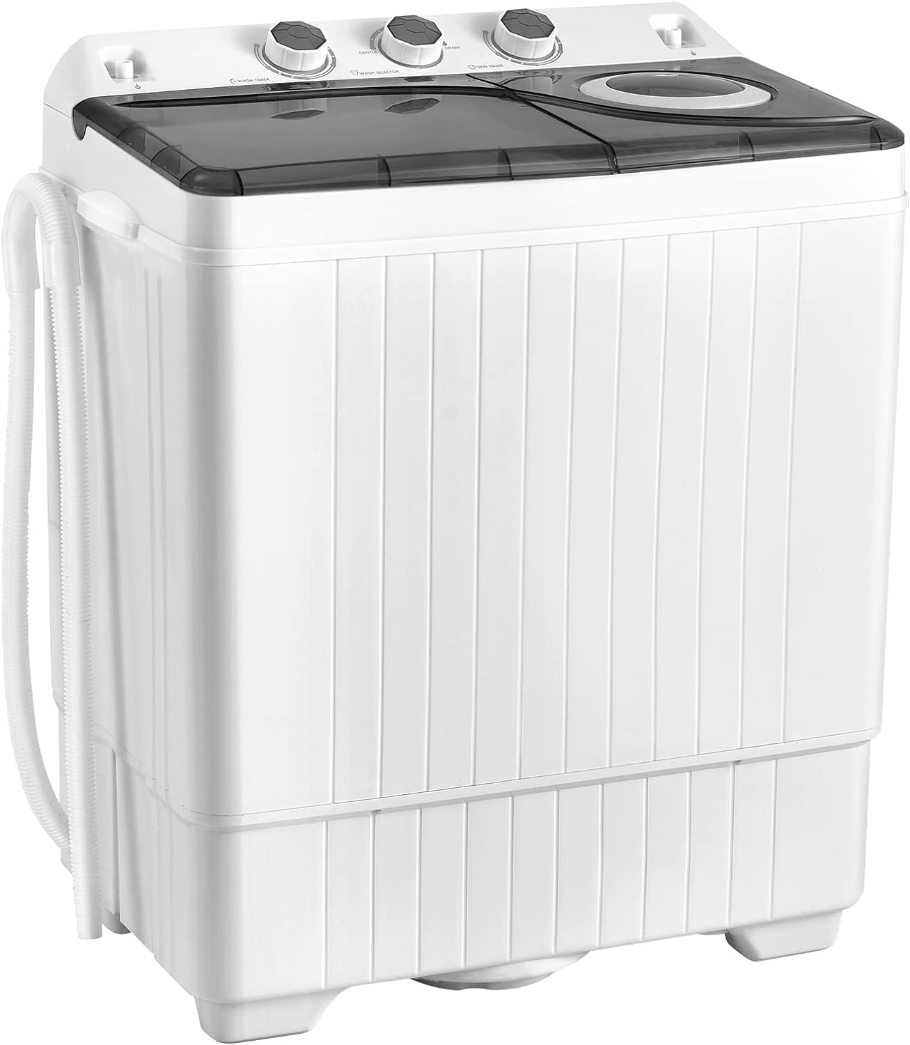 Compact COSTWAY Twin Tub Washer - 26lbs Capacity