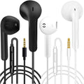 3.5mm Wired Earbuds in-Ear Headphones - Comfortable Noise Isolation