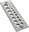 A2 Steel Dowel Plate 17 Holes Dowel Maker - Precise Woodworking Tool