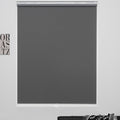 Cordless Roller Shades Grey 24W x 75H - 100% Blackout, Safe for Kids