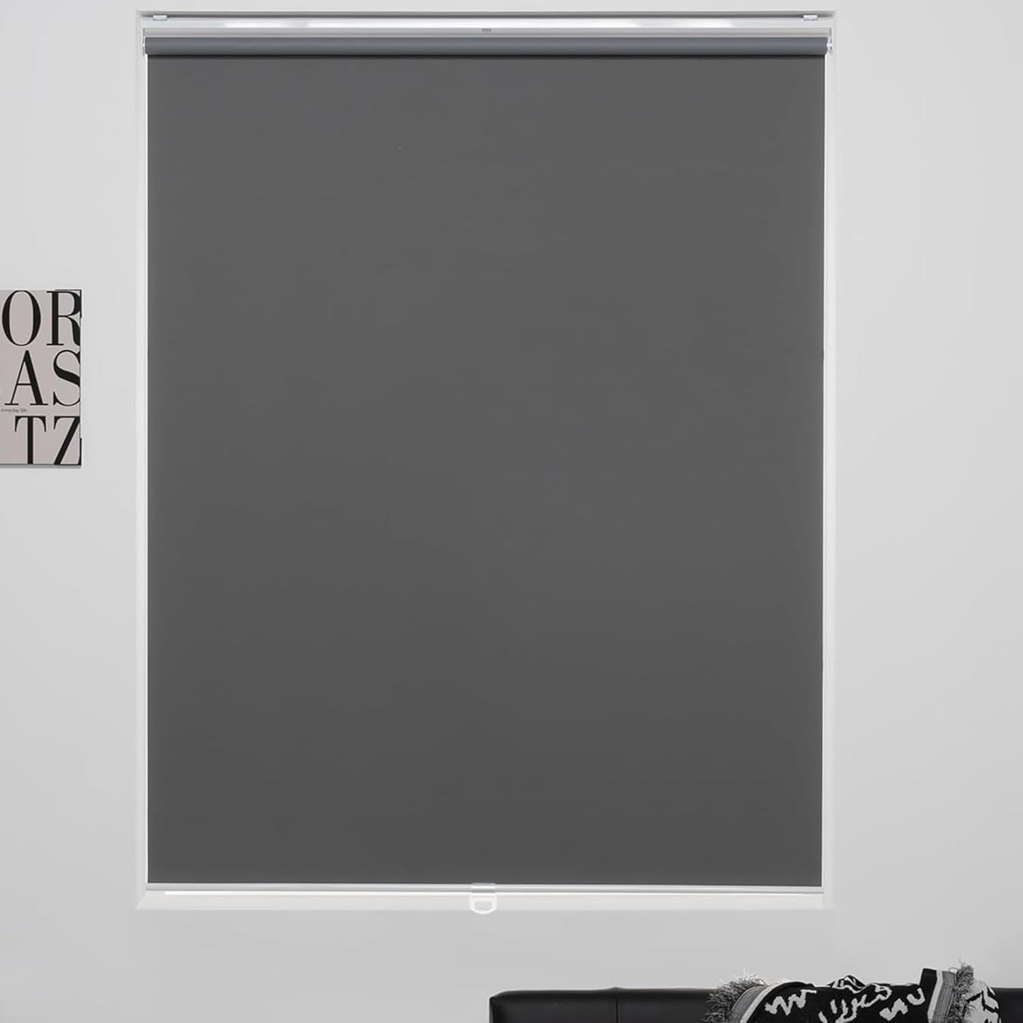 Cordless Roller Shades 100% Blackout Blinds for Home and Office