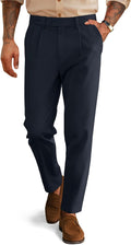 PJ PAUL JONES Mens Vintage Pleated Tapered Dress Pants Review