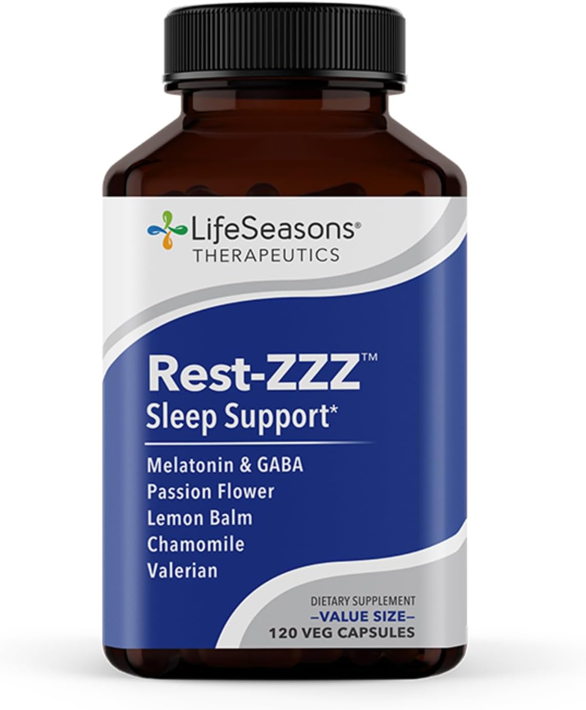 LifeSeasons Rest-ZZZ Natural Sleep Support Supplement for Calm