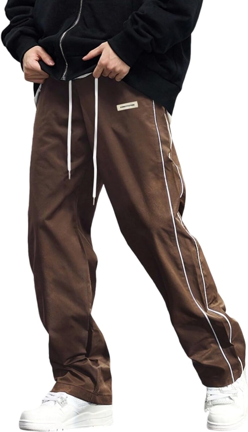 ZAFUL Men's Baggy Track Pants for Casual and Stylish Wear