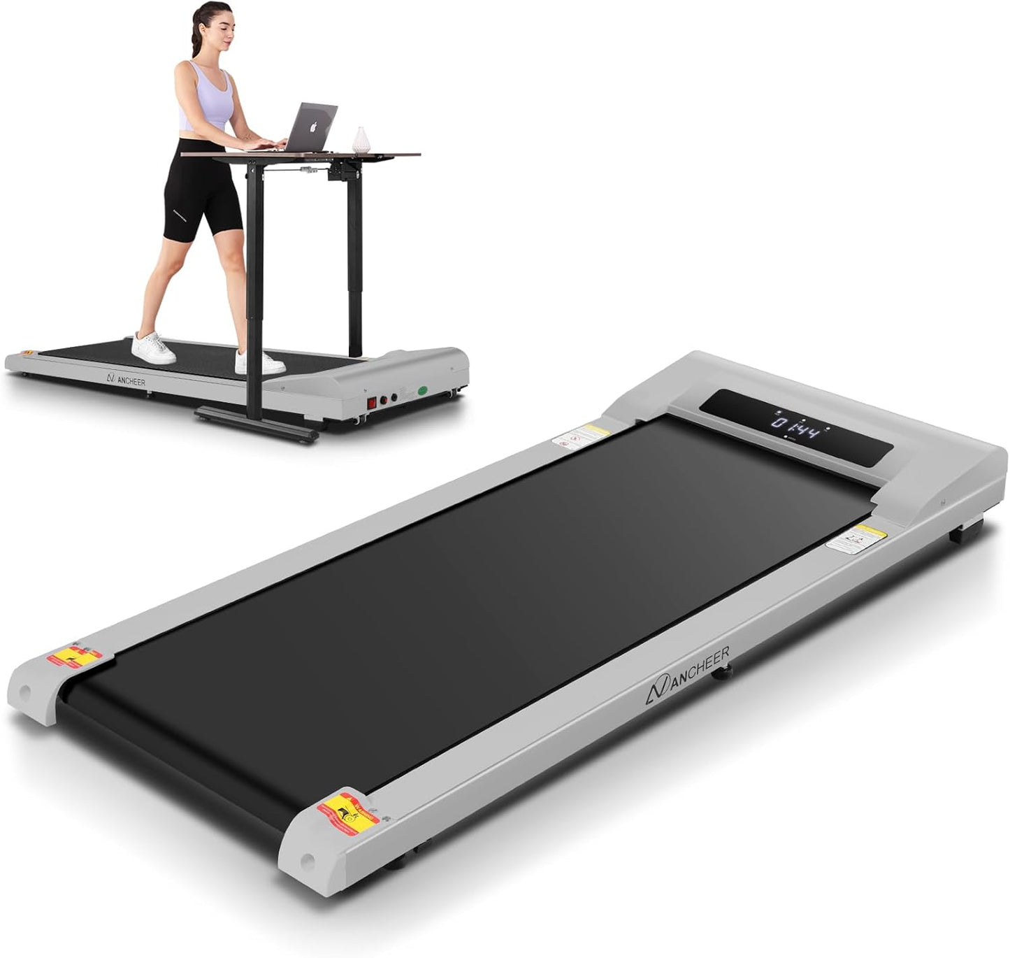 ANCHEER 3-in-1 Portable Walking Treadmill: Compact & Quiet
